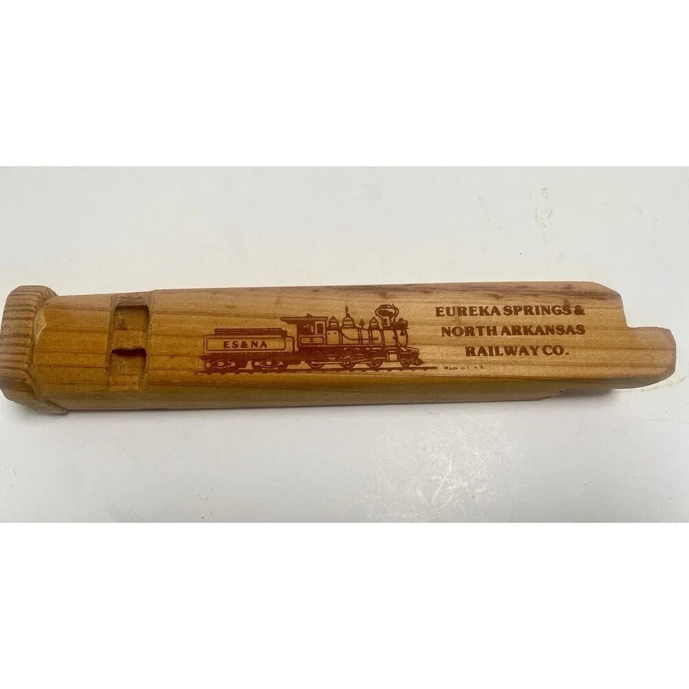 Vintage Wood Train Whistle Authentic Train Sound Wooden Whistle ES & NA Railway